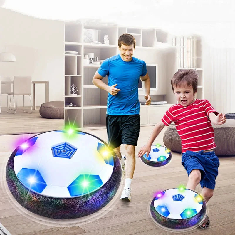 Bola de futebol flutuante elétrica para crianças, brinquedos para meninos e meninas.