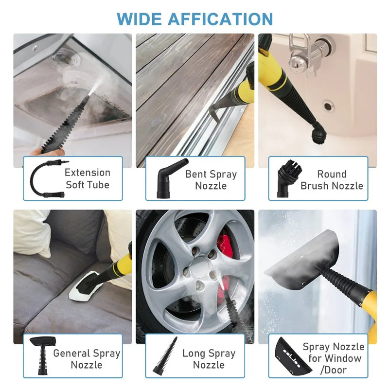 Limpador a vapor portátil de alta temperatura para limpeza de exaustores de cozinha, banheiros e ferramentas de limpeza de carro